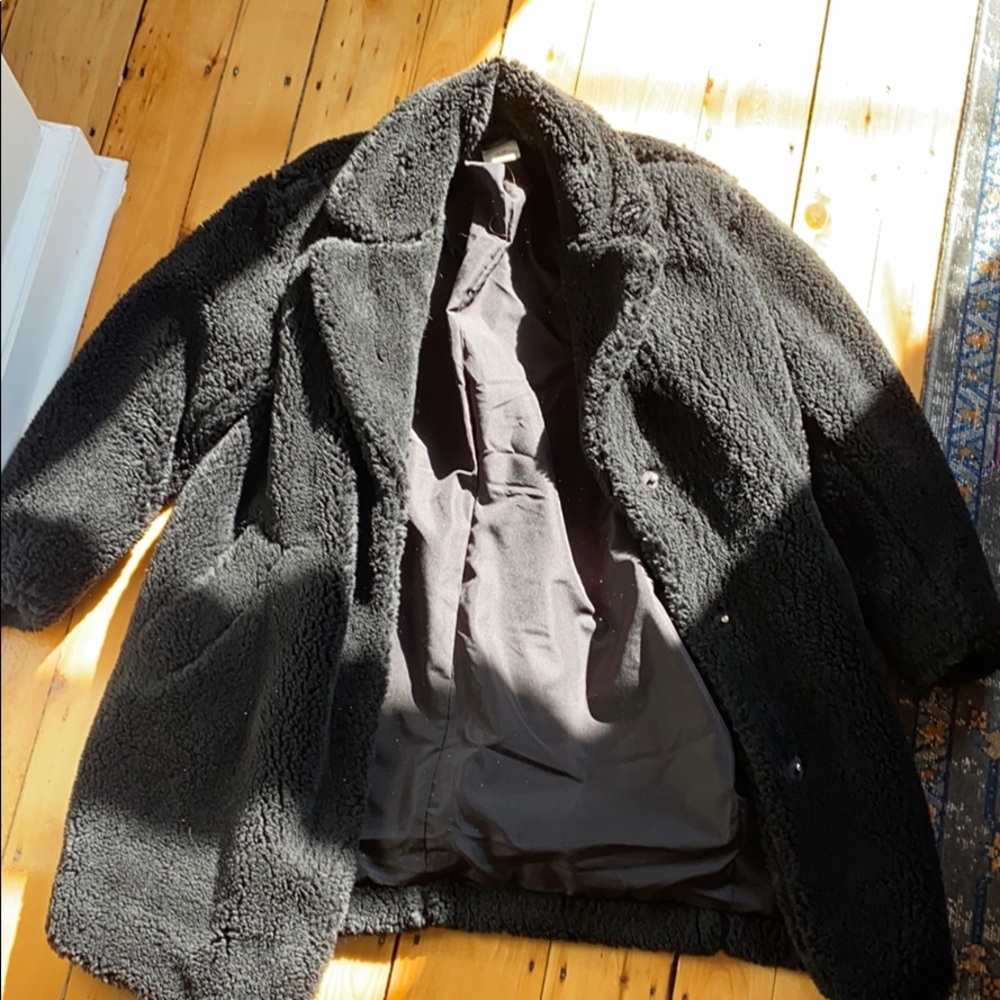 H&M women’s teddy bear coat